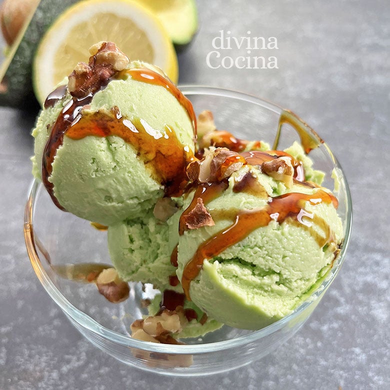 helado de aguacates