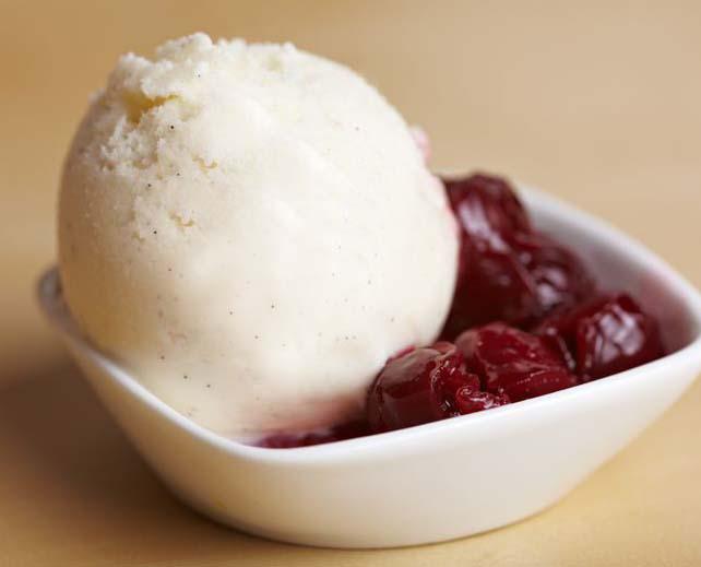 Helado de leche merengada Helado de leche merengada