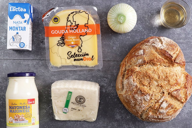 hogaza fondue queso ingredientes