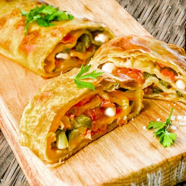 Hojaldre de verduras con queso