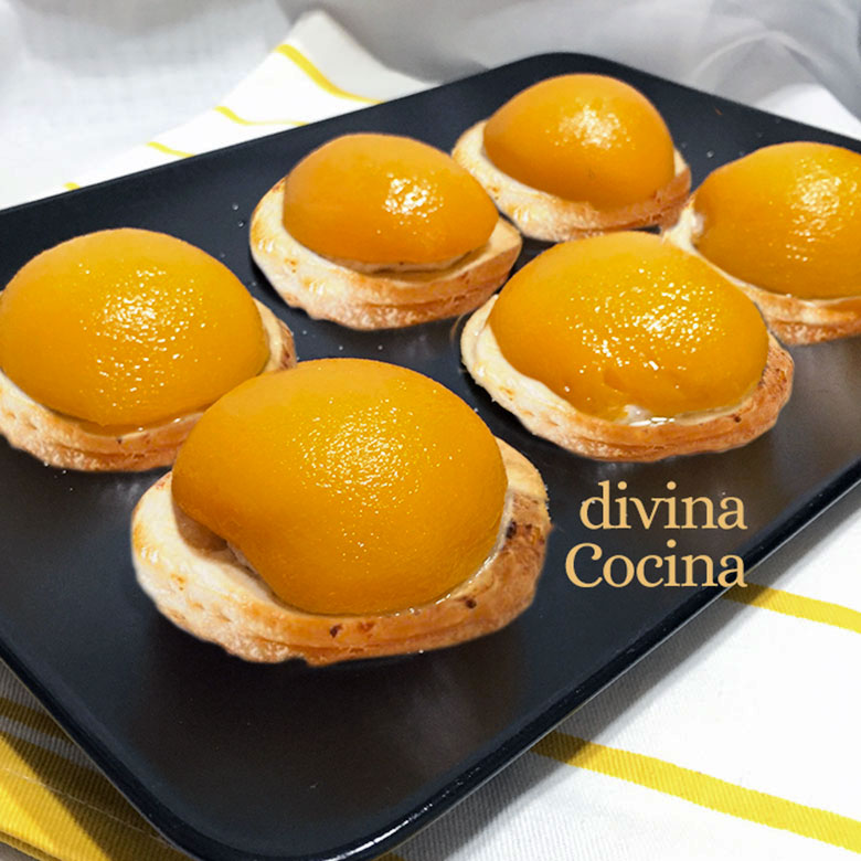 hojaldres de melocoton en almibar hojaldres de melocoton en almibar