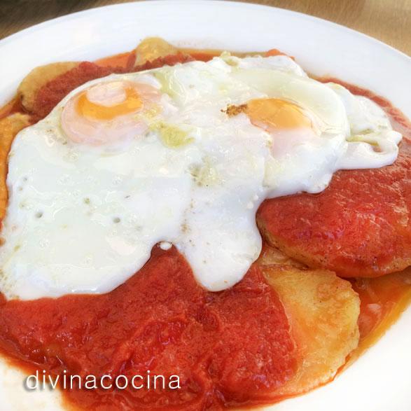 Huevos de la abuela con ajillo
