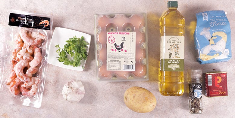 huevos fritos con gambones al ajillo ingredientes huevos fritos con gambones al ajillo ingredientes