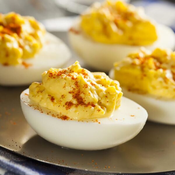 Huevos rellenos al curry