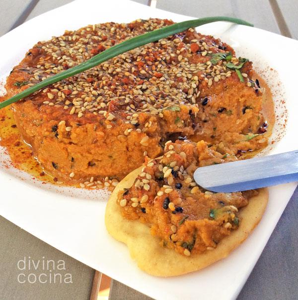 hummus rojo de pimientos hummus rojo de pimientos