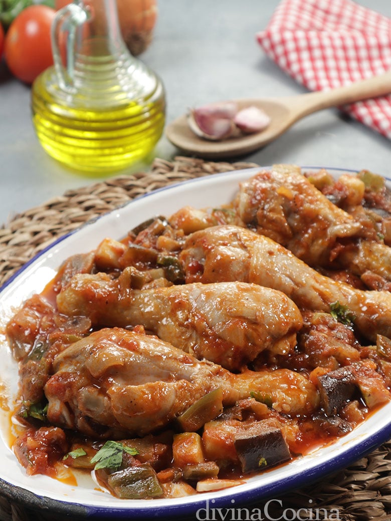 pollo con pisto sanfaina pollo con pisto sanfaina