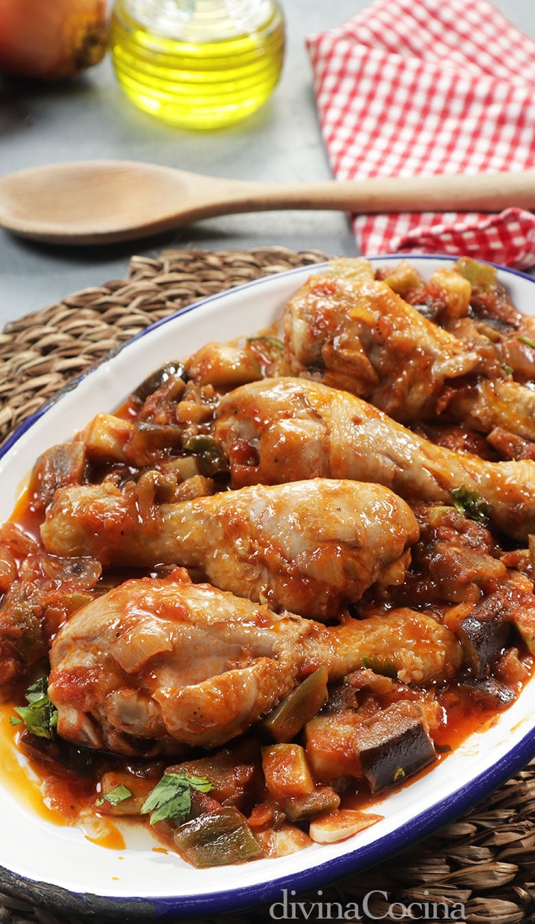 pollo con pisto sanfaina pollo con pisto sanfaina