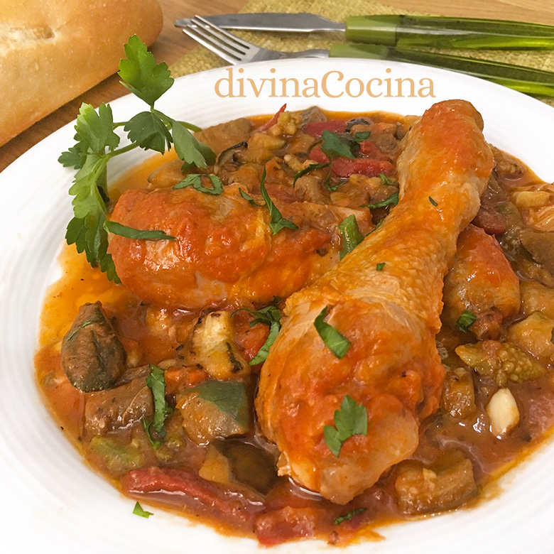 pollo en sanfaina pollo en sanfaina