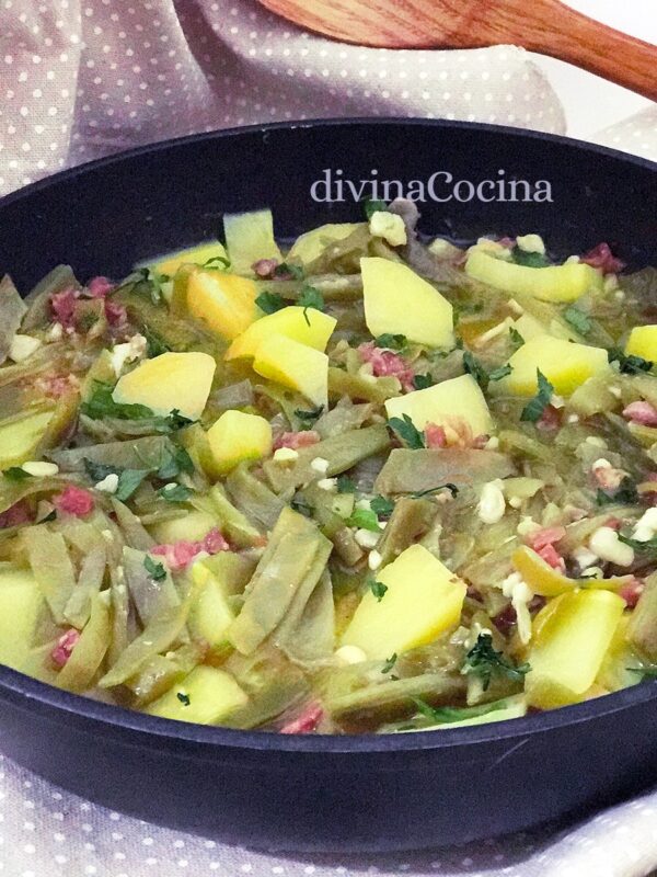 Judías verdes guisadas con patatas