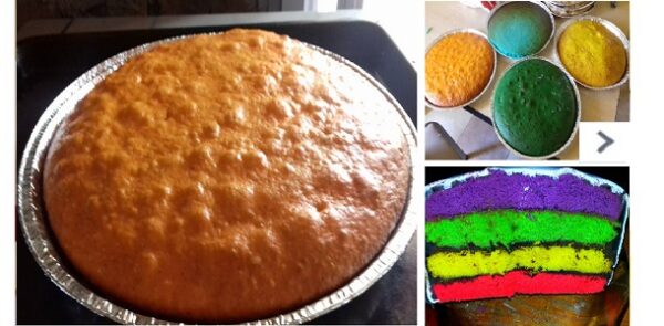 LES Quiero compartir TORTA ARCO IRIS, Si te gusta dinos HOLA y dale a Me Gusta MIREN