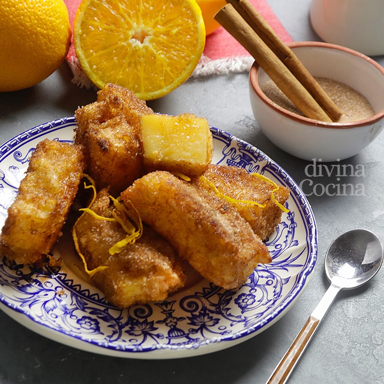 leche frita de naranja leche frita de naranja