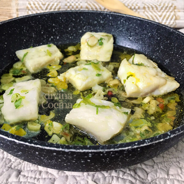 Lomos de Bacalao al ajillo