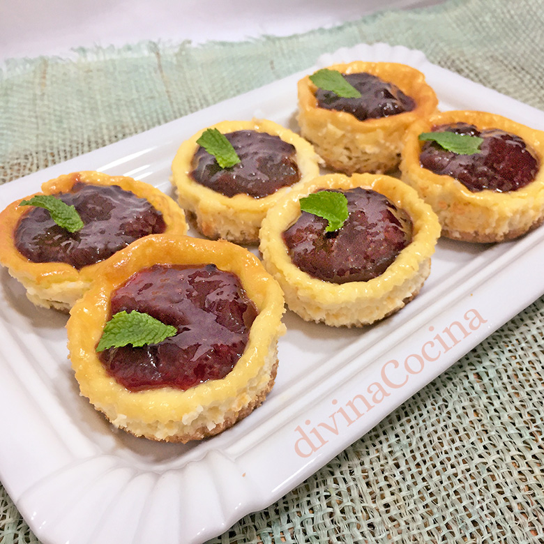 mini tartas de queso