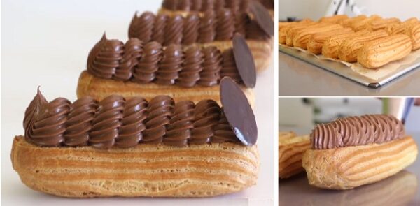 Madre mia Chicas que maravilla de Éclairs con ganache de caramelo, y crema de chocolate! Si te gusta dinos HOLA y dale a Me Gusta MIREN…