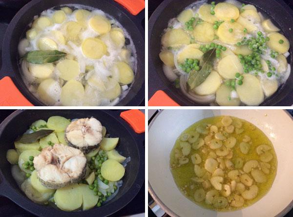 Receta de Merluza a la gallega paso a paso Merluza a la gallega paso a paso