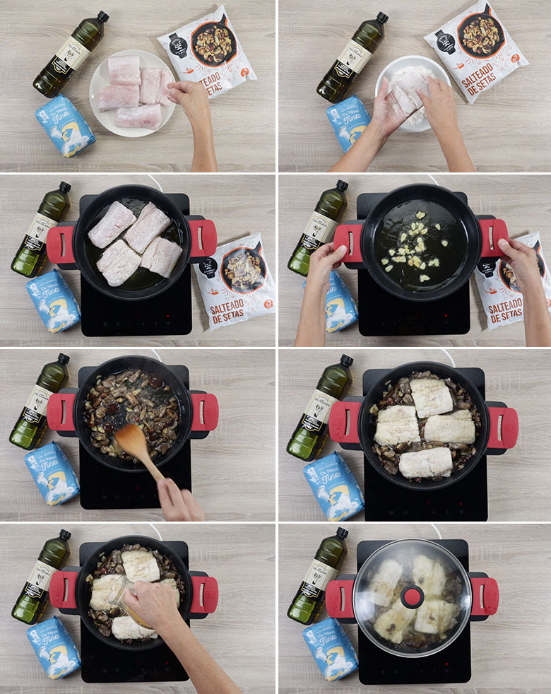 merluza con setas paso a paso merluza con setas paso a paso