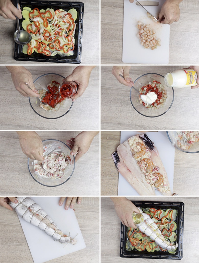 merluza rellena paso a paso merluza rellena paso a paso