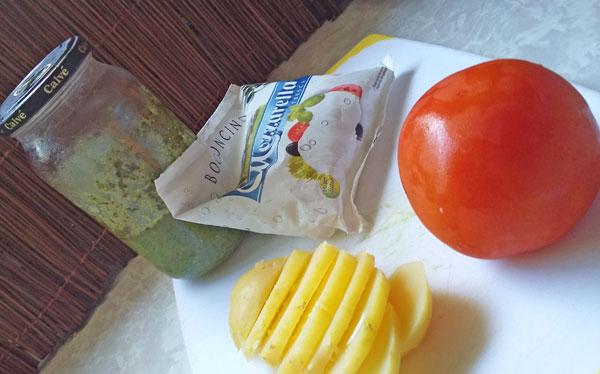 milhoja de tomate patata y pesto milhoja de tomate patata y pesto