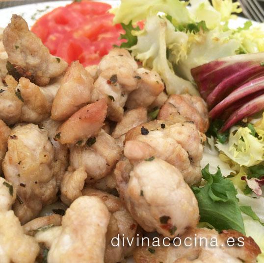 mollejas de cordero salteadas