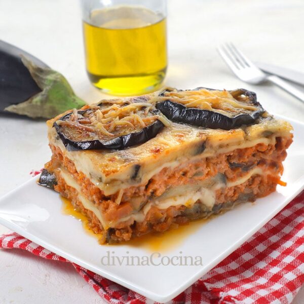 Moussaka griega de berenjenas