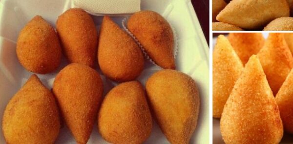 Muslitos de POLLO rellenos express; o coxinha de frango: receta brasileña, listos en menos de 1 hora! Si te gusta dinos HOLA y dale a Me Gusta MIREN…