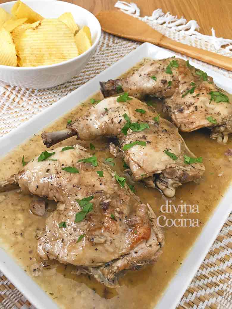muslos de pollo en salsa muslos de pollo en salsa