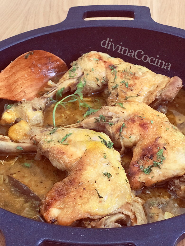muslos de pollo en salsa muslos de pollo en salsa