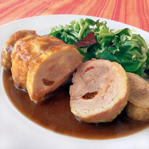 Muslos de pollo rellenos