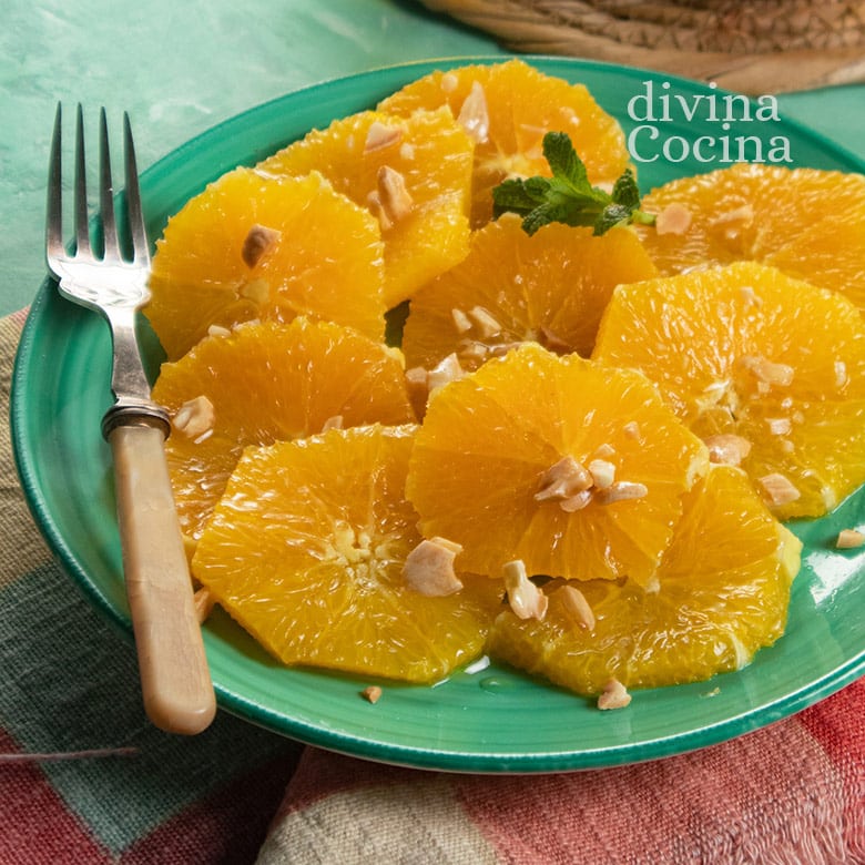 naranjas con aceite de oliva