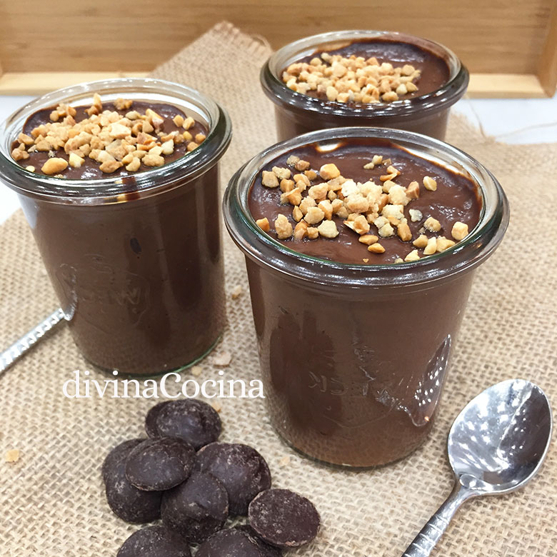natillas de chocolate sin huevo