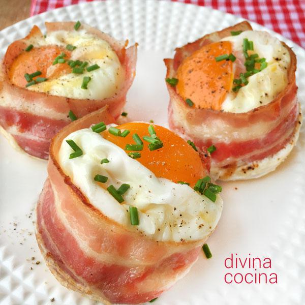 nido-de-huevos-con-bacon nidos de huevos con bacón