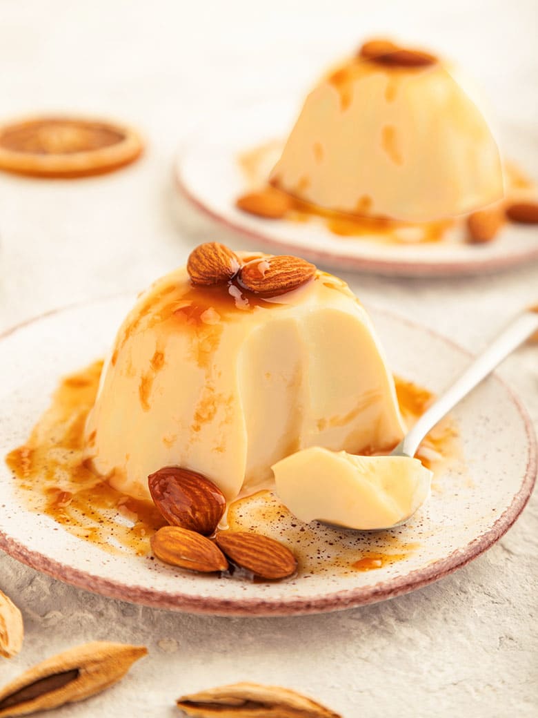 panna cotta de turron panna cotta de turron