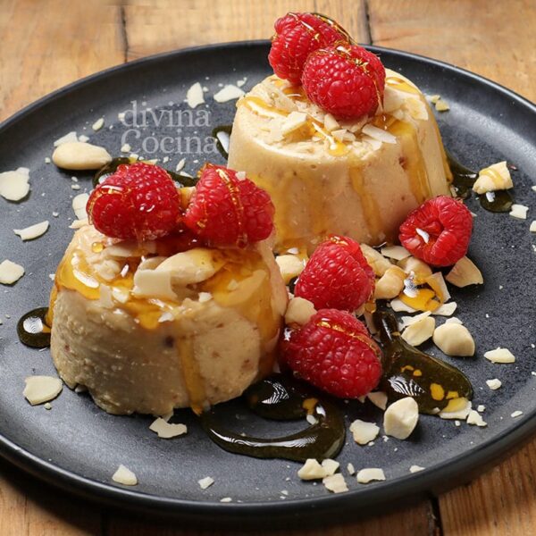 Panna cotta de turrón de Jijona