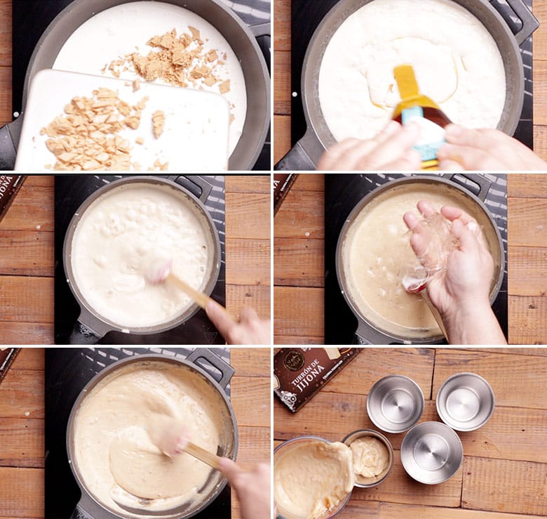 panna cotta de turron paso. paso panna cotta de turron paso. paso