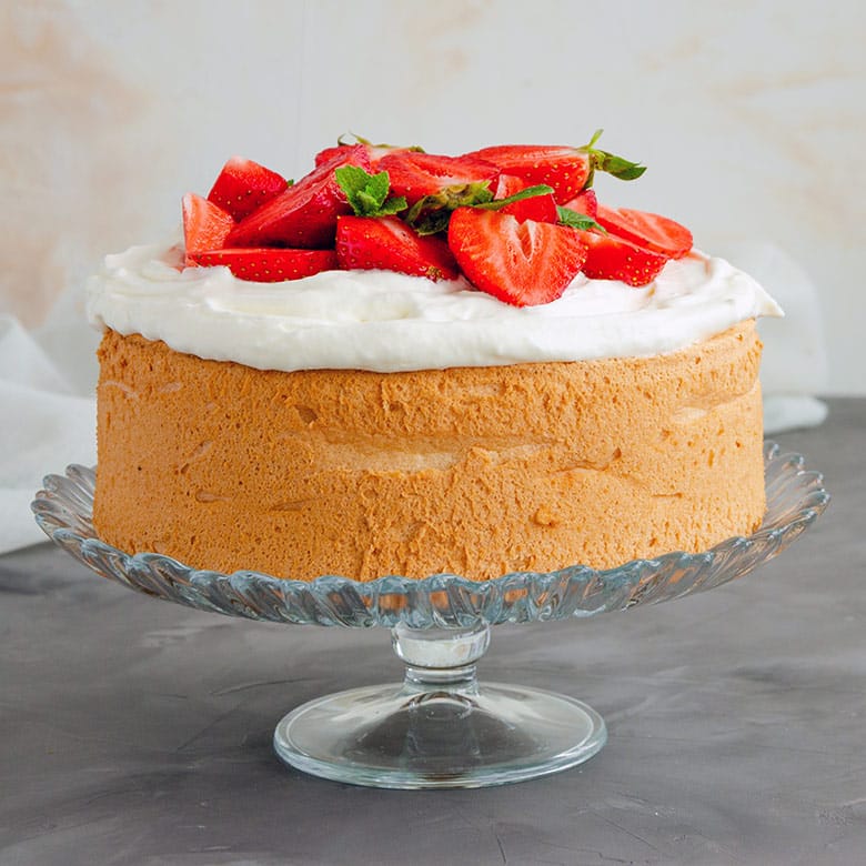 pastel de angel food cake