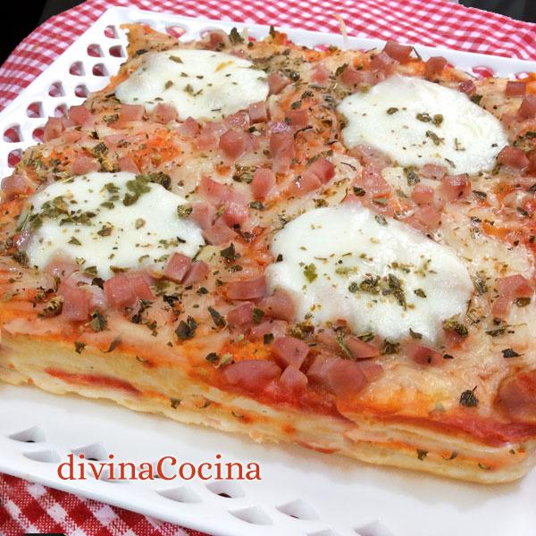 pastel de pan de molde estilo pizza pastel de pan de molde estilo pizza