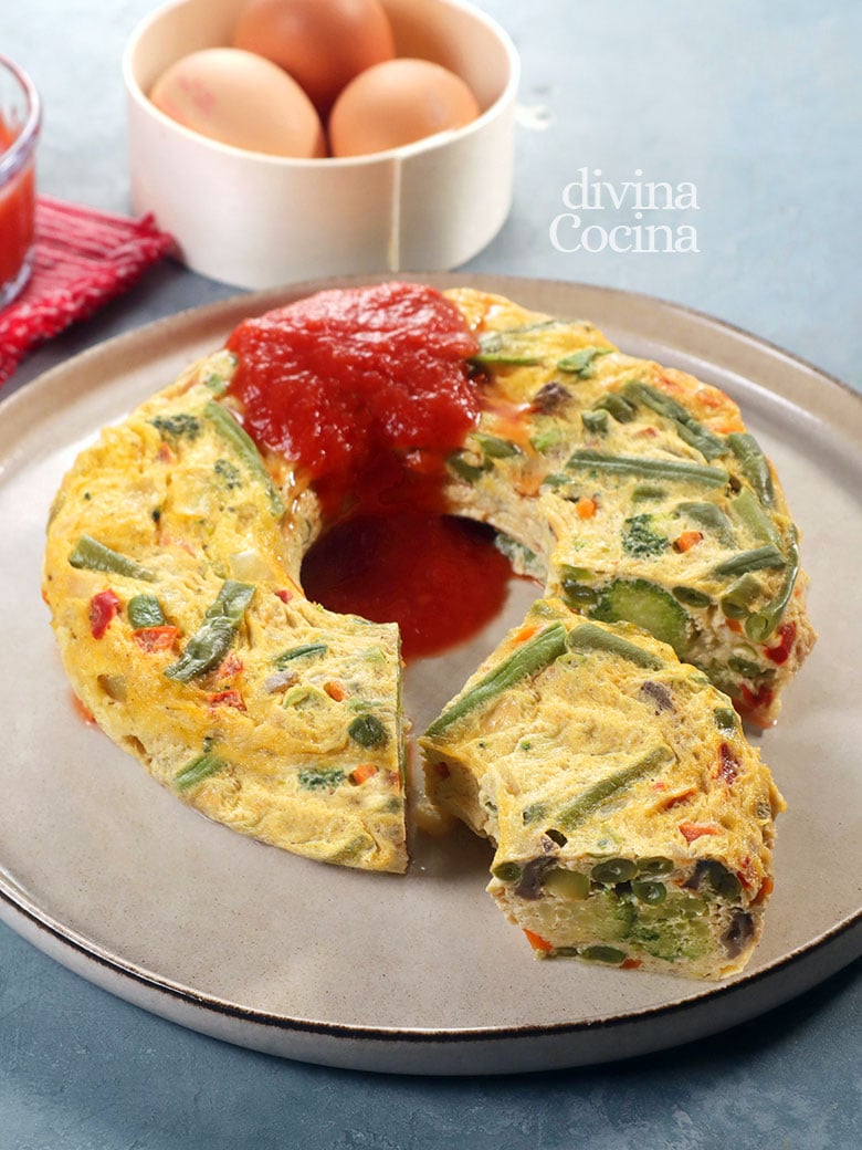 pastel de verduras facil microondas