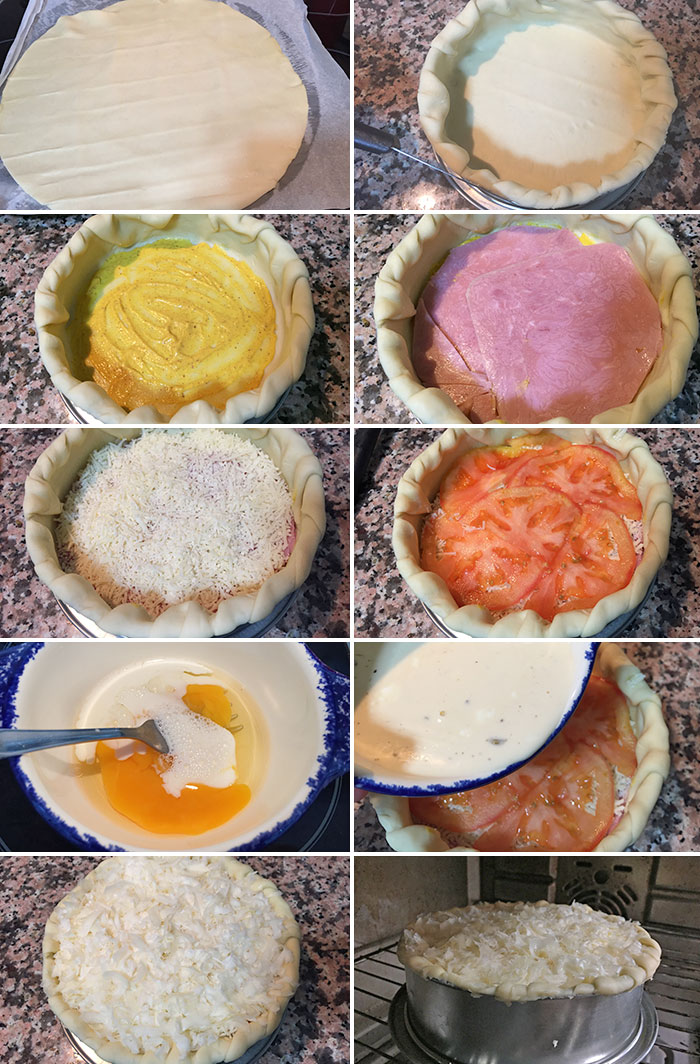 pastel napolitano de jamon queso y tomate paso a paso pastel napolitano de jamon queso y tomate paso a paso