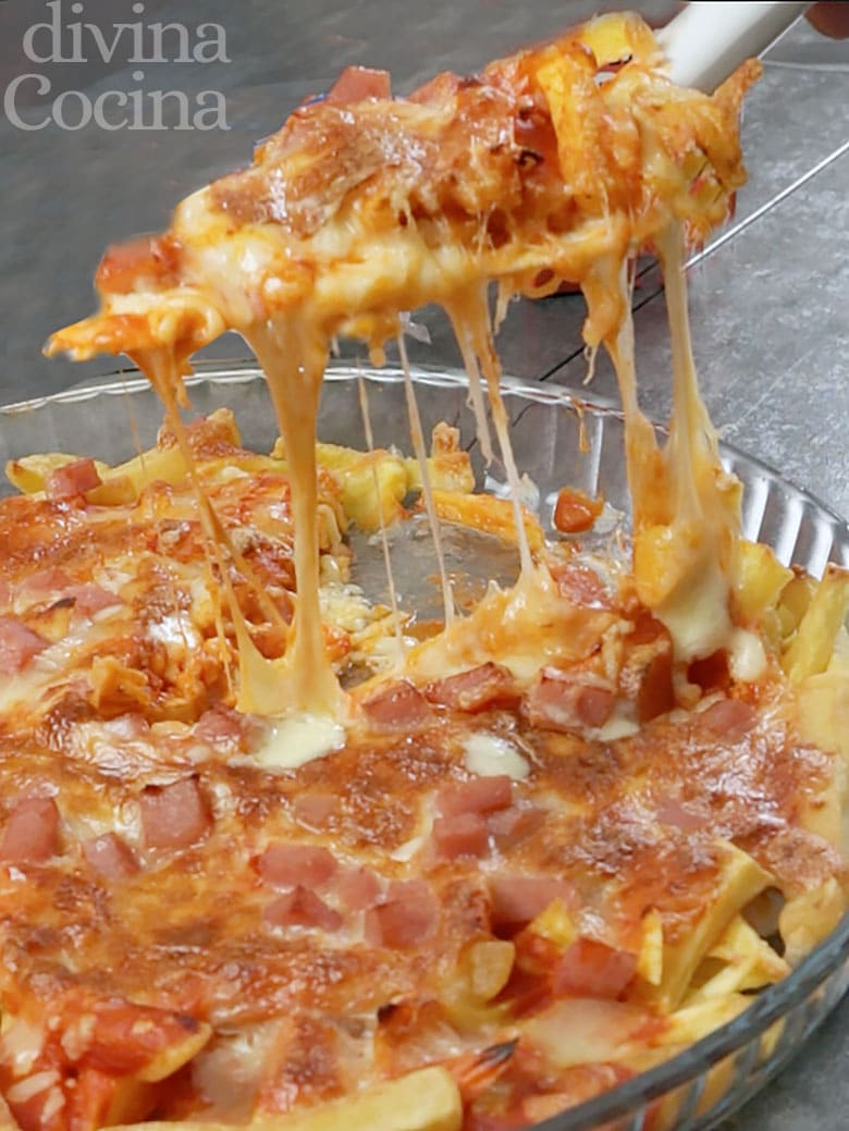 patatas fritas pizza