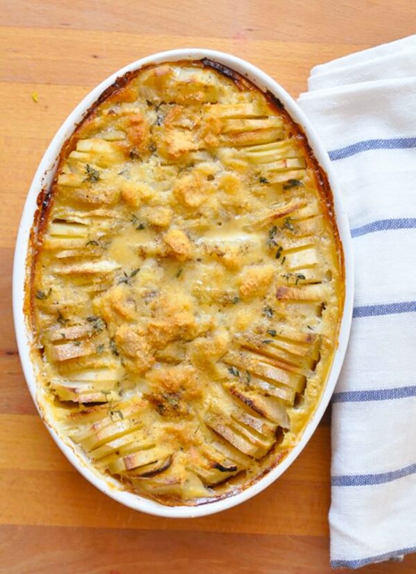 Patatas gratinadas a la crema