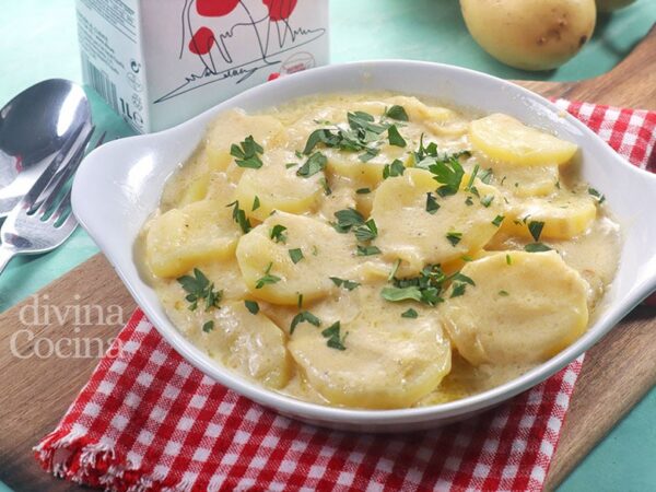 Patatas mayordomo para guarnición