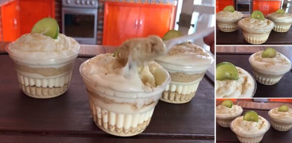 Pay de limón individual muy fácil SIN HORNO ” By Jenny Salas ” Si te gusta dinos HOLA y dale a Me Gusta MIREN…