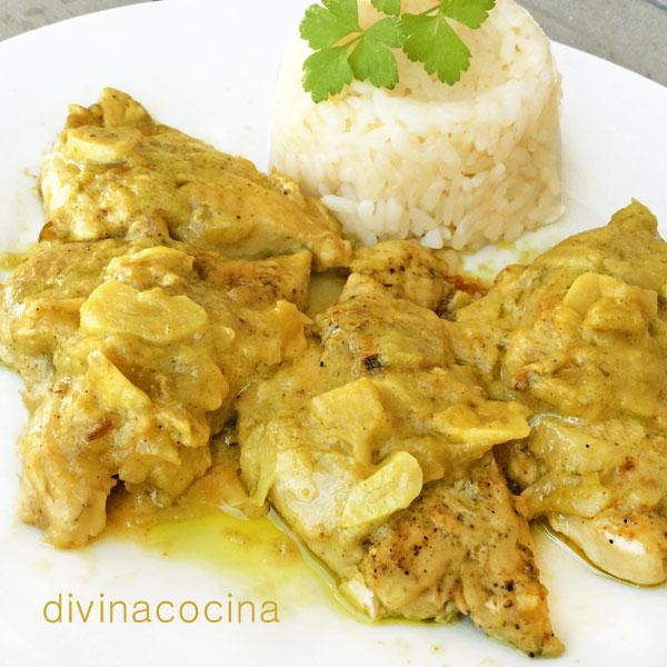 Pechugas de pollo al curry