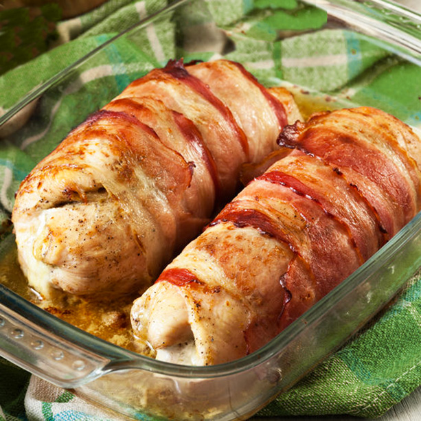 pechugas envueltas en bacon pechugas envueltas en bacon