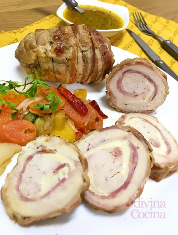 Pechugas envueltas en bacon