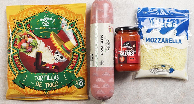 pizza con tortillas de trigo pizzadilla ingredientes pizza con tortillas de trigo pizzadilla ingredientes