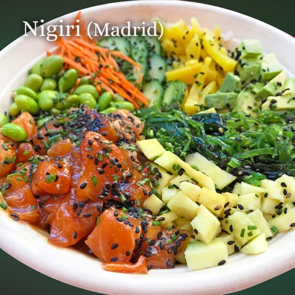 Poke Bowl hawaiano de salmón o atún