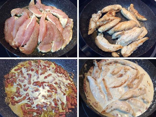 pollo a la carbonara paso a paso pollo a la carbonara paso a paso