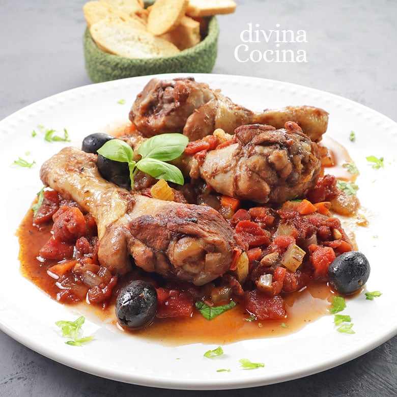 pollo a la cazadora cacciatora