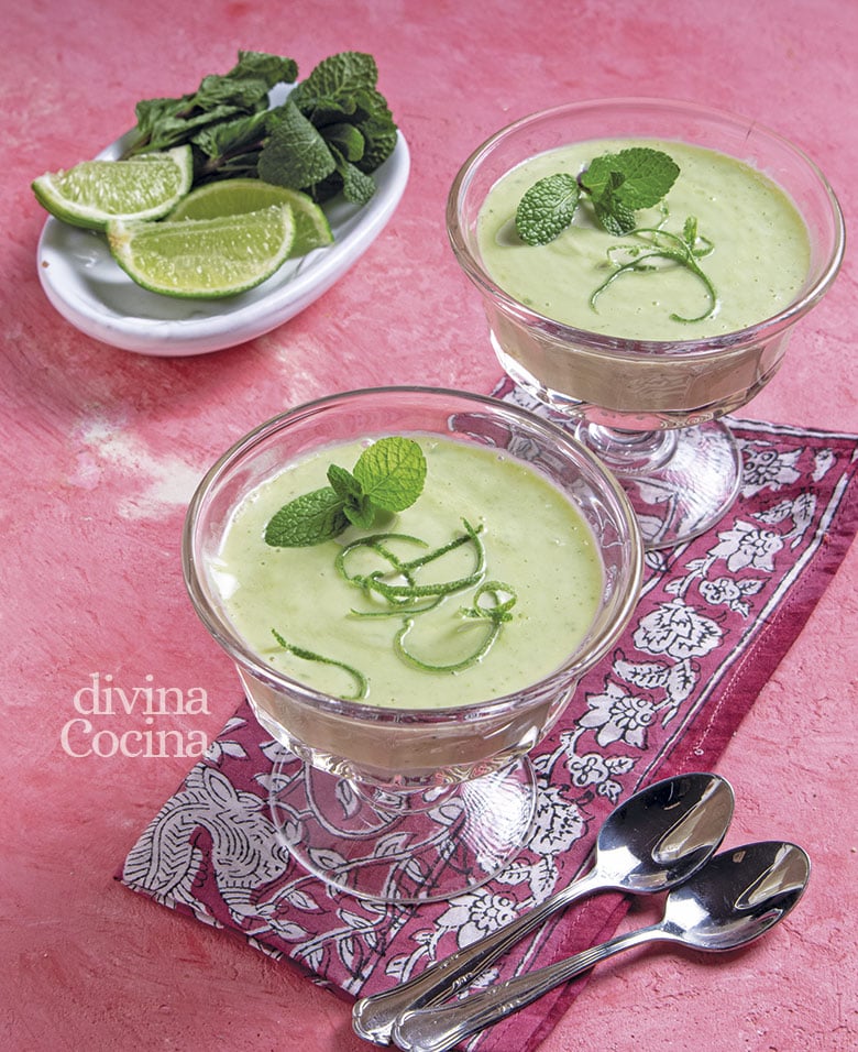 postre de aguacate lima y hierbabuena postre de aguacate lima y hierbabuena